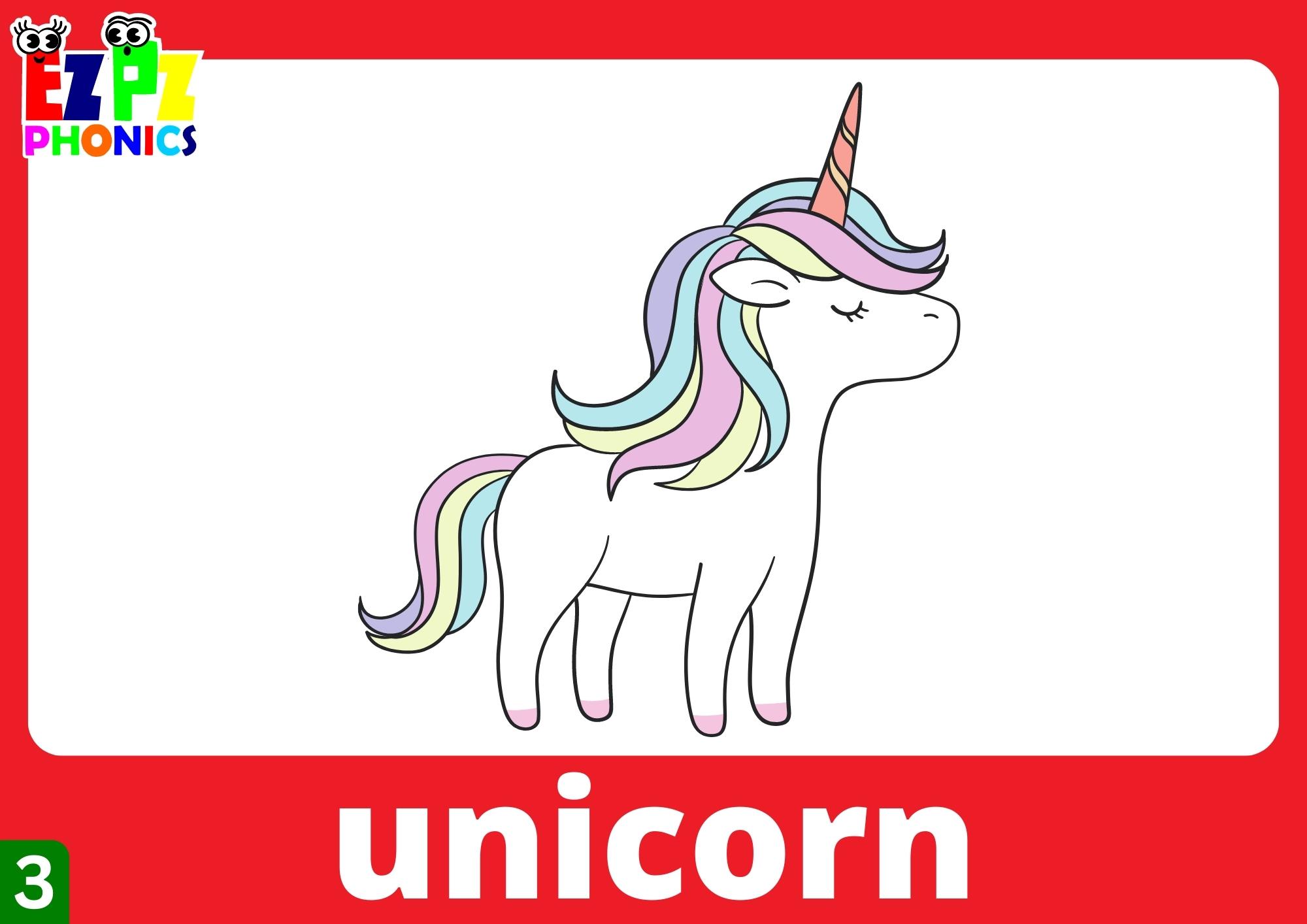 Letter U Words Phonics Flashcards with Images and Words Free Printable PDF or View Online For Homeschool Parents and Teachers to Teach Kindergarten and Preschool Children Group 3